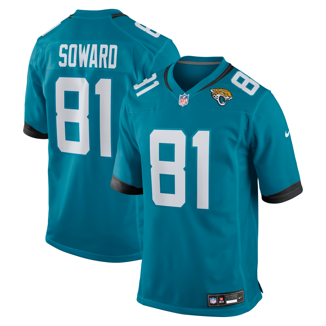 R. Jay Soward Jacksonville Jaguars Nike Retired Player Team Game Jersey -  Teal