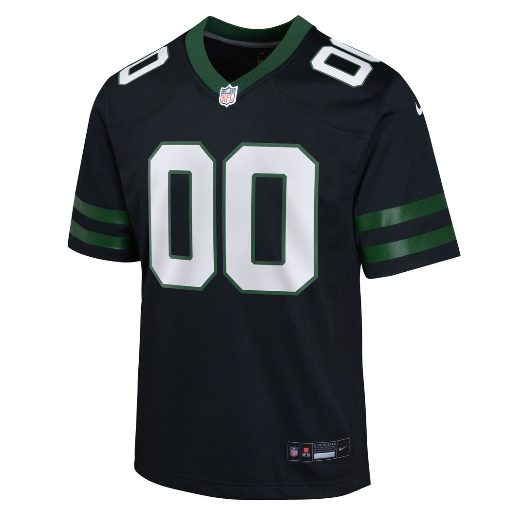 New York Jets Nike Youth Alternate Custom Game Jersey - Black