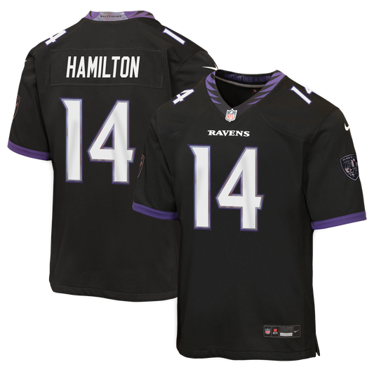 Kyle Hamilton Baltimore Ravens Nike Youth Alternate Game Jersey - Black