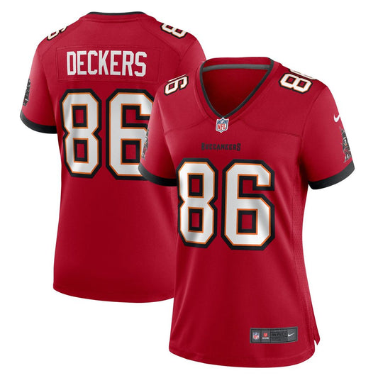 Evan Deckers Tampa Bay Buccaneers Nike Women's Team Game Jersey -  Red