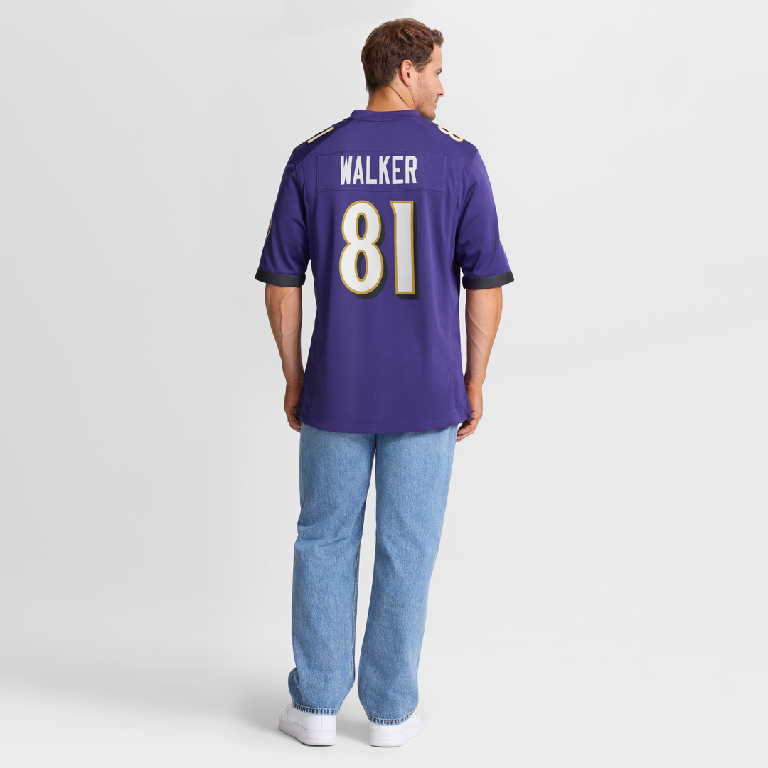 Devontez Walker Baltimore Ravens Nike Team Game Jersey -  Purple