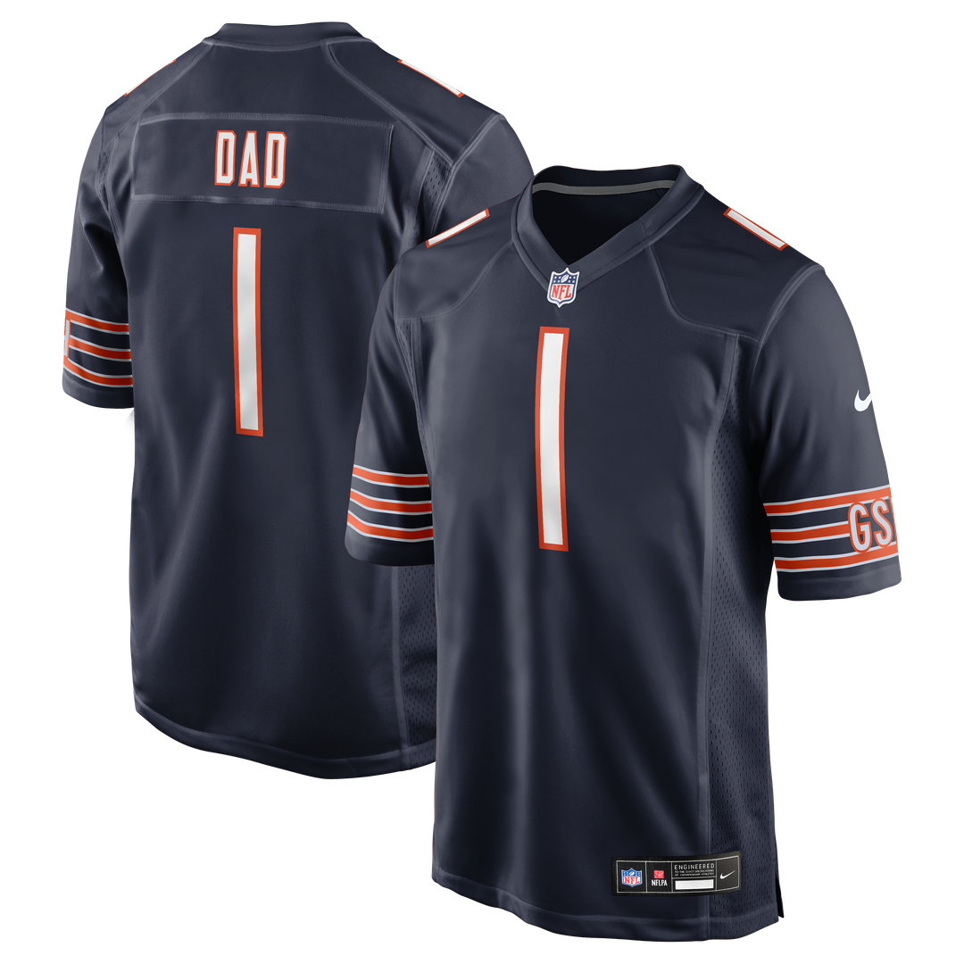Number 1 Dad Chicago Bears Nike Game Jersey - Navy
