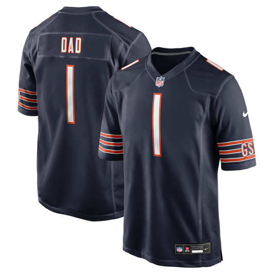 Number 1 Dad Chicago Bears Nike Game Jersey - Navy