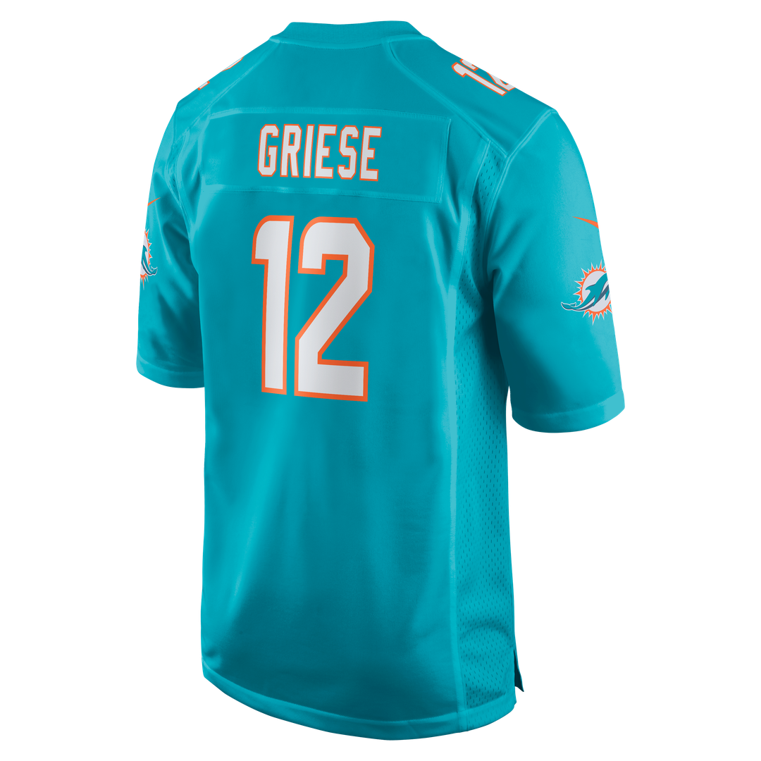 Bob Griese Miami Dolphins Nike Game Retired Player Jersey - Aqua