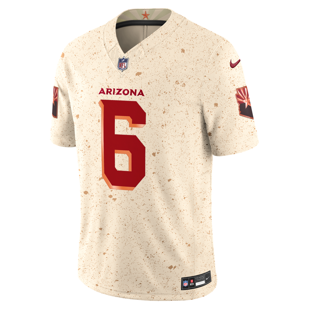 James Conner Arizona Cardinals Nike 2025 Rivalries Collection Stitched Limited Jersey - Natural