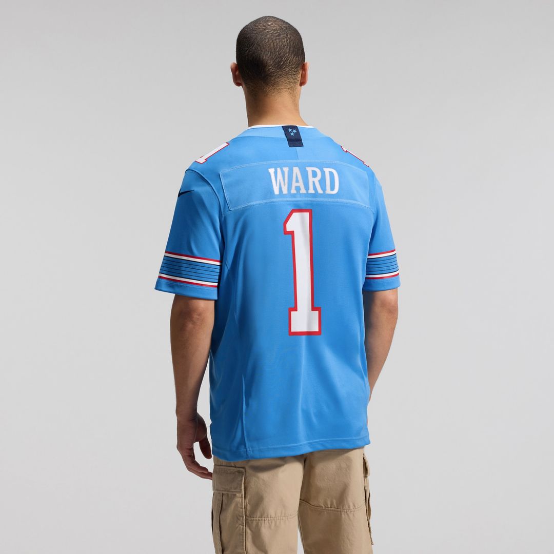 Cameron Ward Tennessee Titans Nike Vapor F.U.S.E. Stitched Limited Jersey - Light Blue