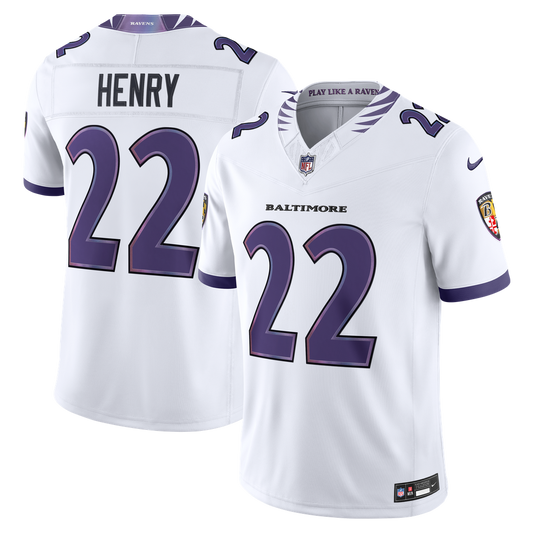 Derrick Henry Baltimore Ravens Nike Vapor F.U.S.E. Stitched Limited Jersey - White