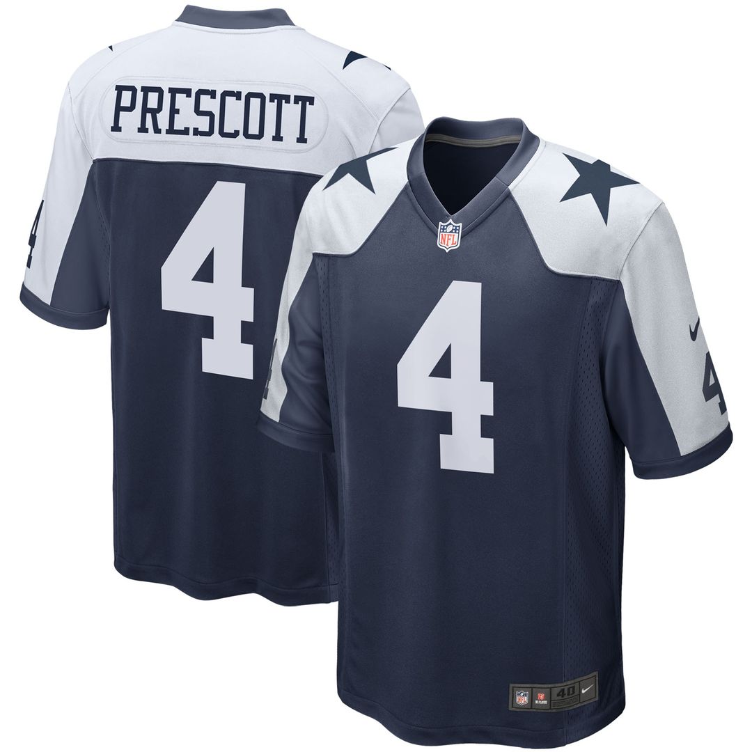 Dak Prescott Dallas Cowboys Nike Alternate Game Team Jersey - White