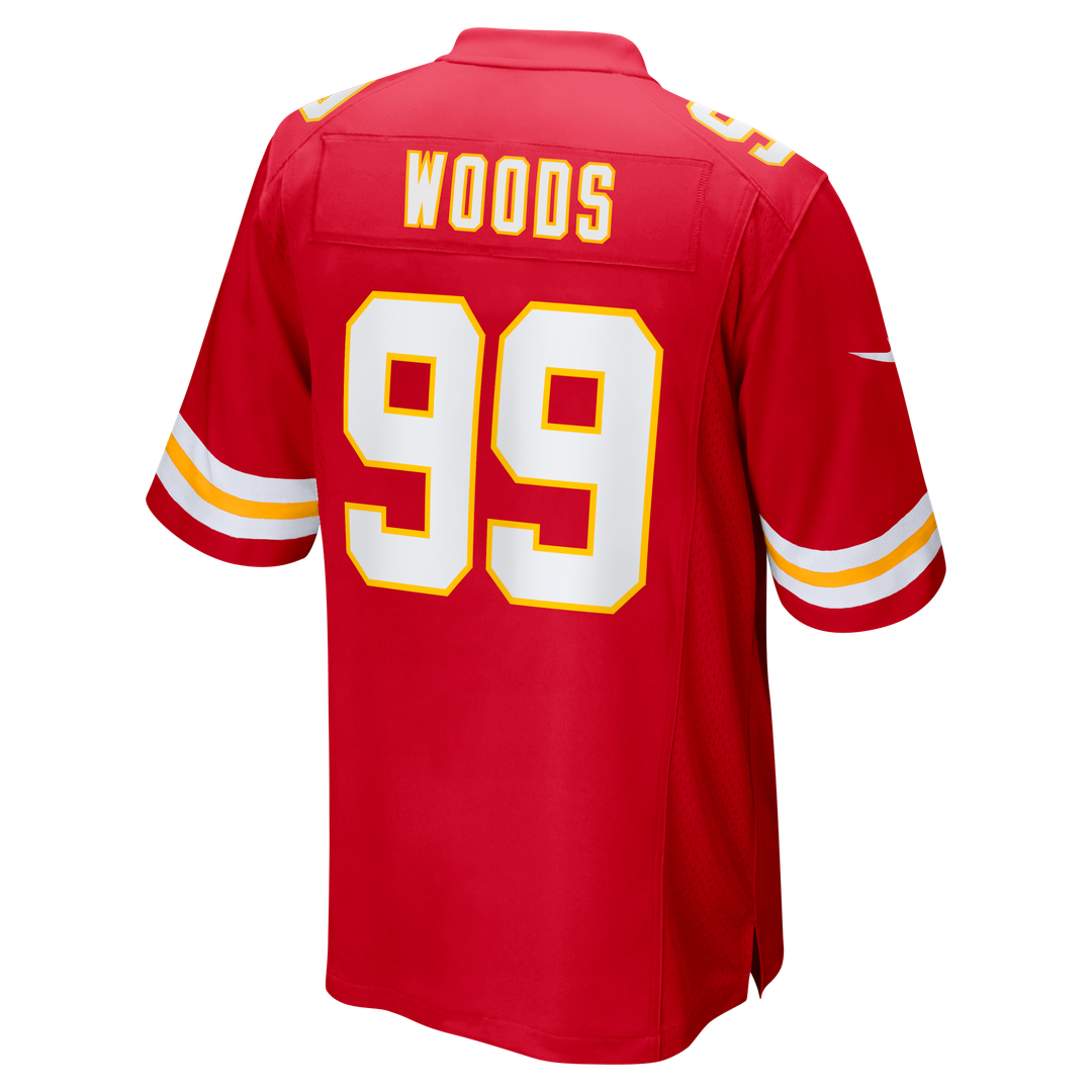 Peter Woods Kansas City Chiefs Nike 2026 NFL Draft First Round Pick No. 29 Team Game Jersey - Red