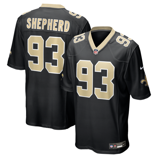 Nathan Shepherd New Orleans Saints Nike Game Jersey - Black