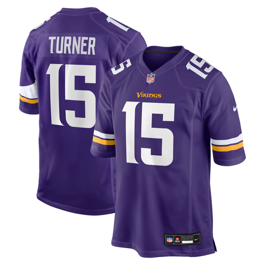 Dallas Turner Minnesota Vikings Nike  Game Jersey -  Purple