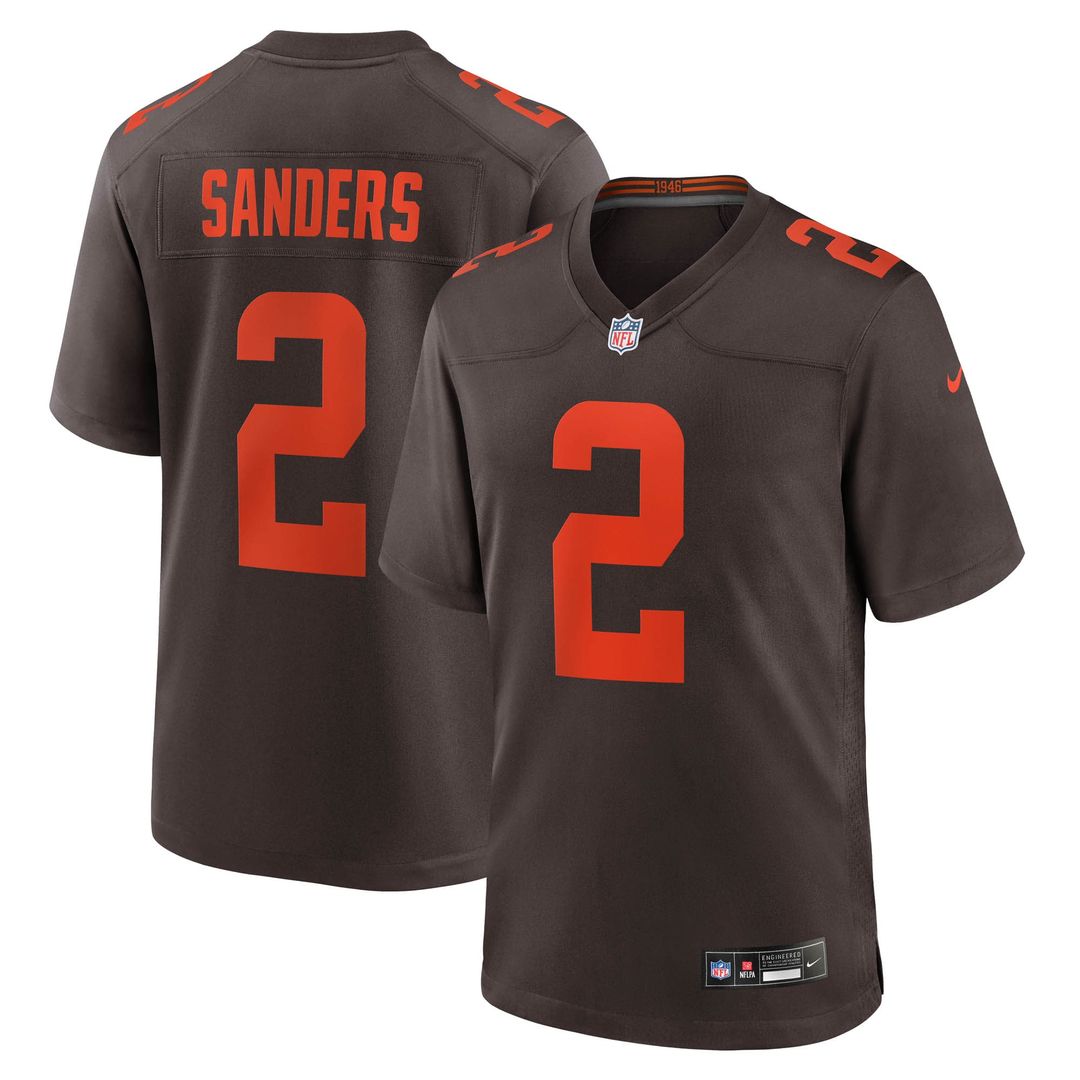 Shedeur Sanders Cleveland Browns Nike Alternate Game Jersey -  White