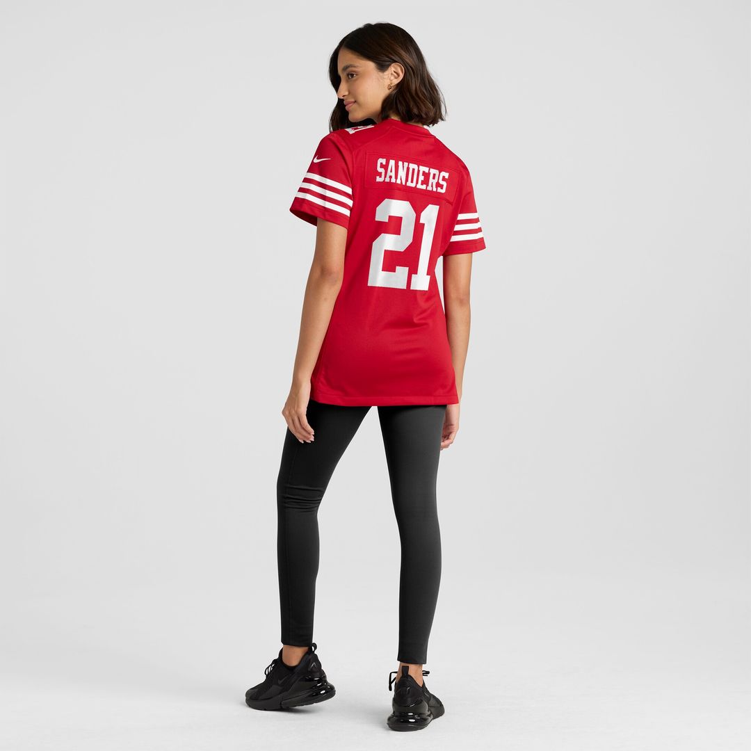 Deion Sanders San Francisco 49ers Nike Women's Retired Player Game Jersey - Scarlet