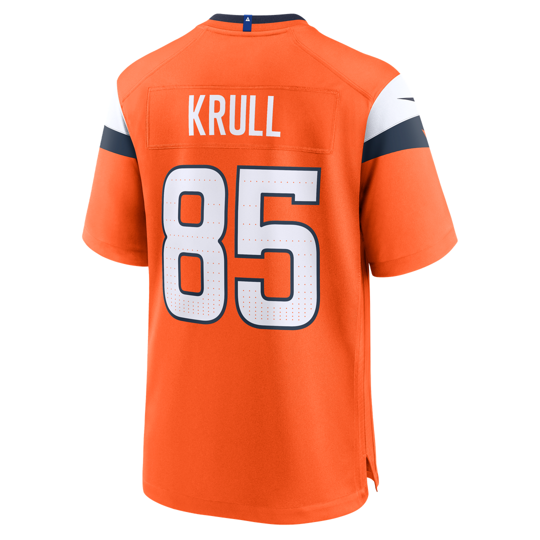 Lucas Krull Denver Broncos Nike Team Game Jersey -  Orange