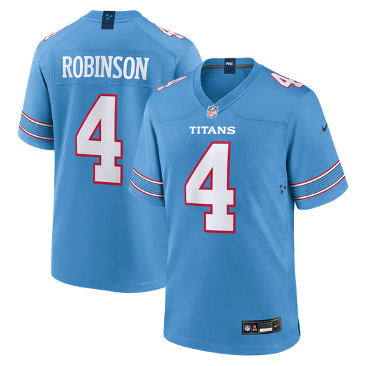 Wan'Dale Robinson Tennessee Titans Nike Team Game Jersey - Light Blue