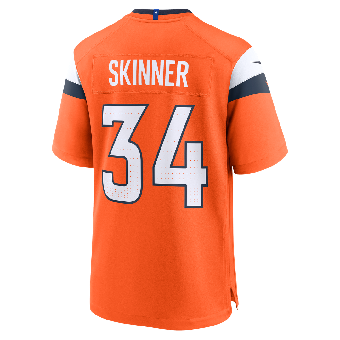 JL Skinner Denver Broncos Nike Team Game Jersey -  Orange