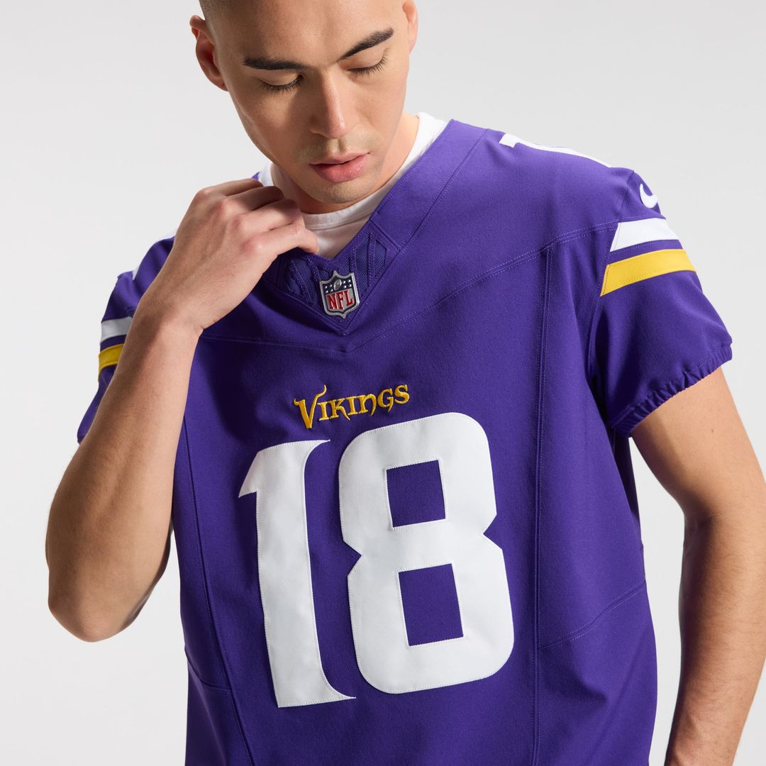 Justin Jefferson Minnesota Vikings Nike  Vapor F.U.S.E. Elite Jersey - Purple