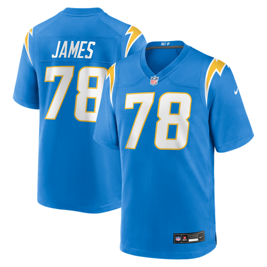 Andre James Los Angeles Chargers Nike Team Game Jersey -  Powder Blue