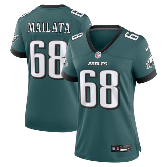 Jordan Mailata Philadelphia Eagles Nike Women's Team Game Jersey -  Midnight Green