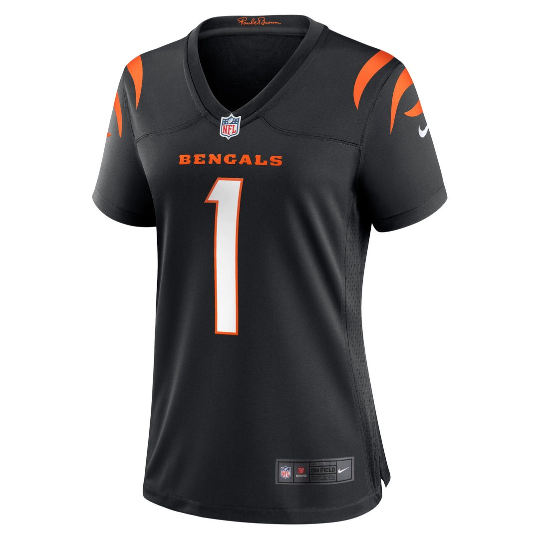 Number 1 Bride Cincinnati Bengals Nike Women's Game Jersey - Black