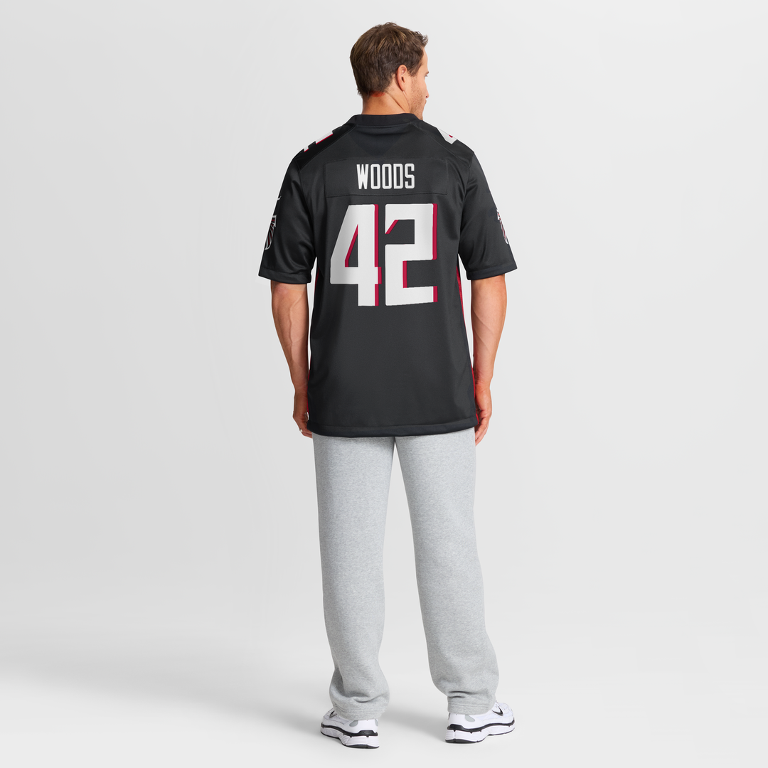 Josh Woods Atlanta Falcons Nike Team Game Jersey -  Black