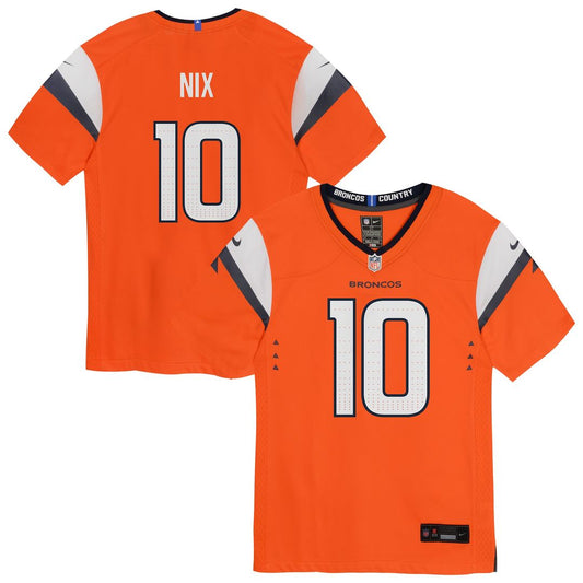 Bo Nix Denver Broncos Nike Infant Team  Player Game Jersey - Orange