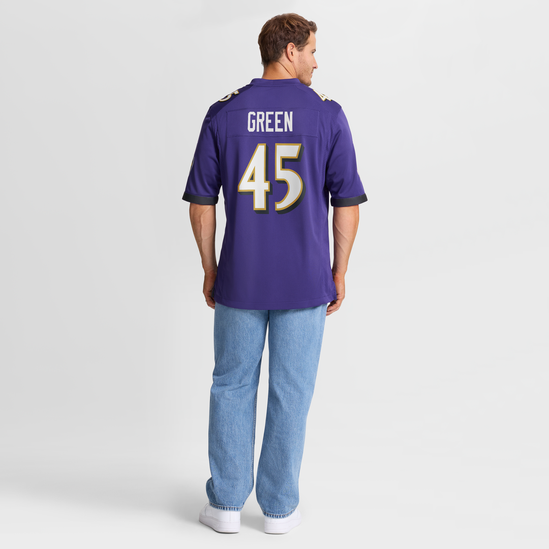 Mike Green Baltimore Ravens Nike Team Game Jersey -  Purple
