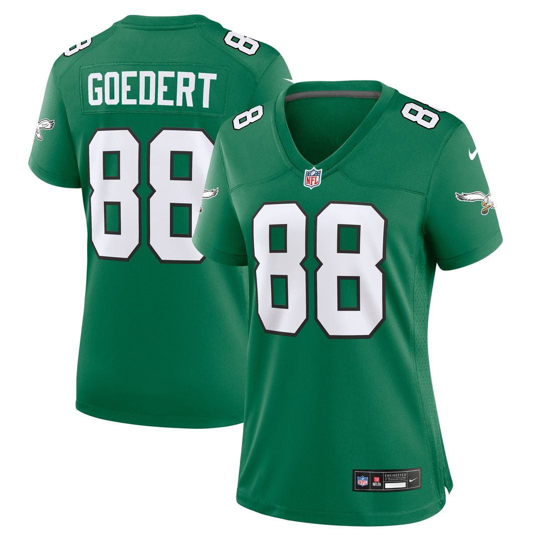 Dallas Goedert Philadelphia Eagles Nike Women's Team Game Jersey -  Midnight Green
