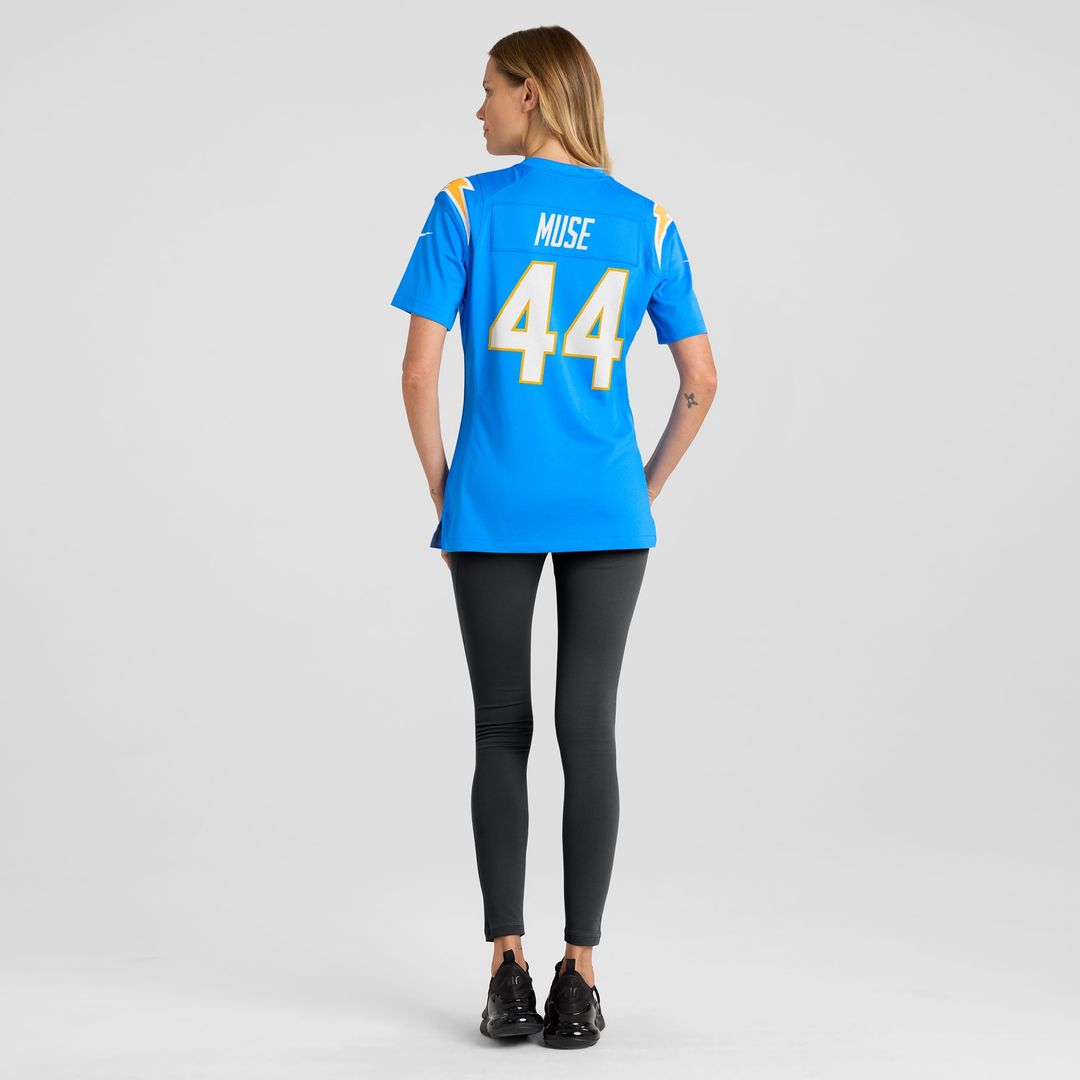 Tanner Muse Los Angeles Chargers Nike Women's Team Game Jersey -  Powder Blue