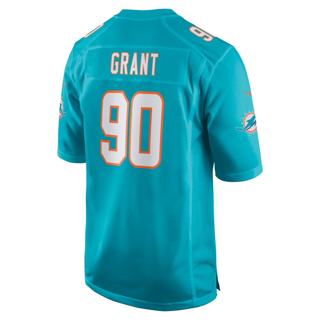 Kenneth Grant Miami Dolphins Nike Team Game Jersey - Aqua