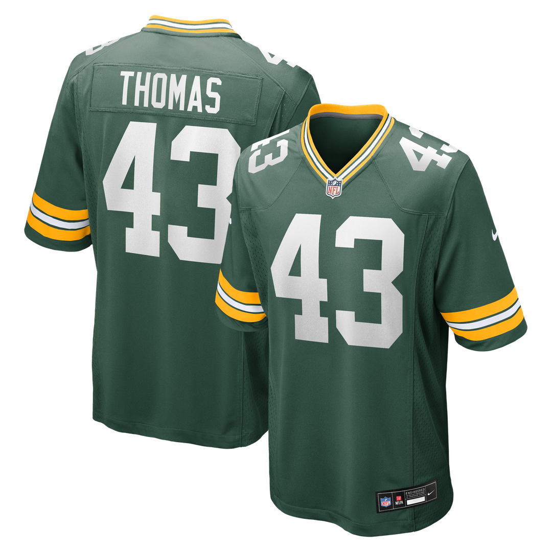 Kiondre Thomas Green Bay Packers Nike Game Player Jersey - Green