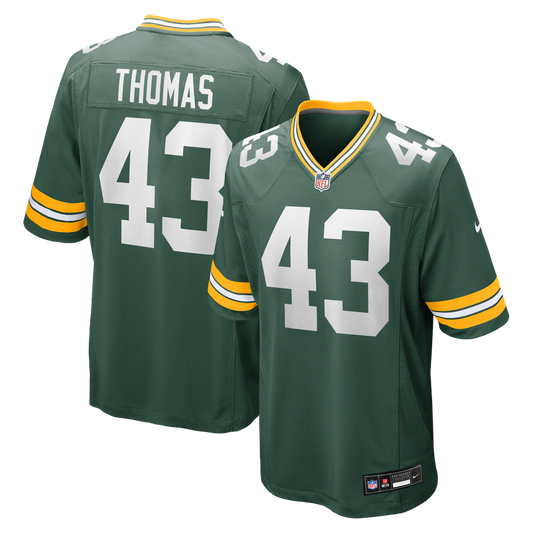 Kiondre Thomas Green Bay Packers Nike Game Player Jersey - Green