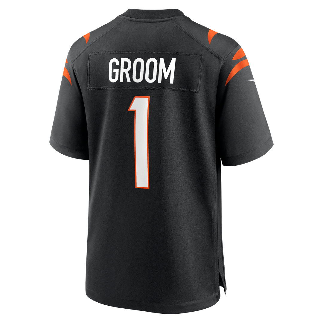 Number 1 Groom Cincinnati Bengals Nike Game Jersey - Black