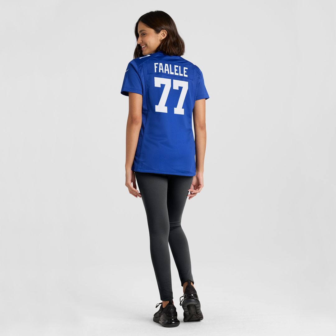 Daniel Faalele New York Giants Nike Women's Team Game Jersey - Royal