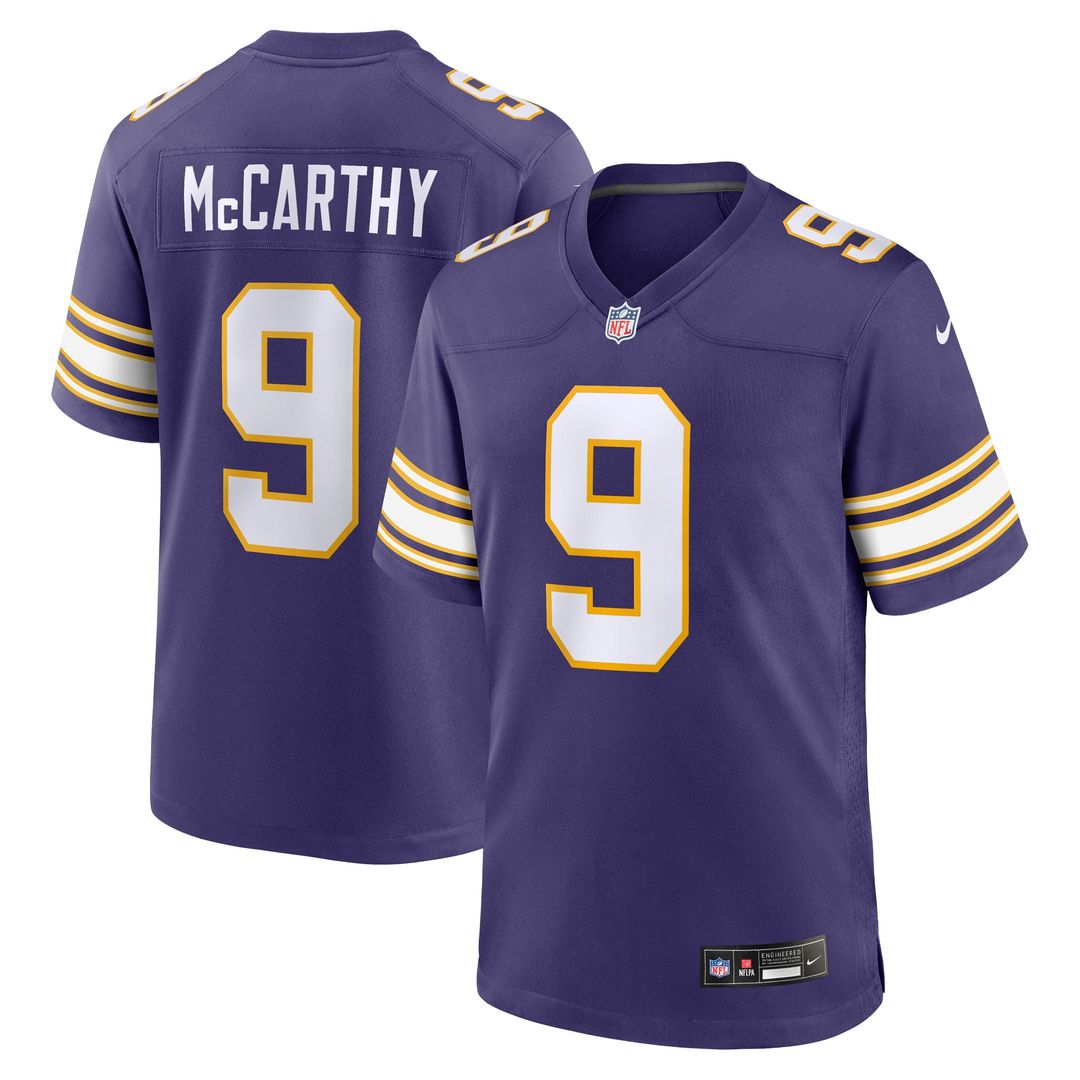 J.J. McCarthy Minnesota Vikings Nike Game Jersey -  White
