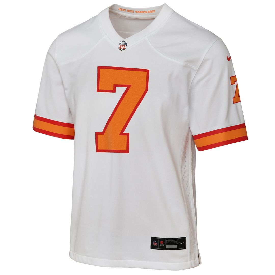 Bucky Irving Tampa Bay Buccaneers Nike Youth Alternate Game Jersey - Pewter