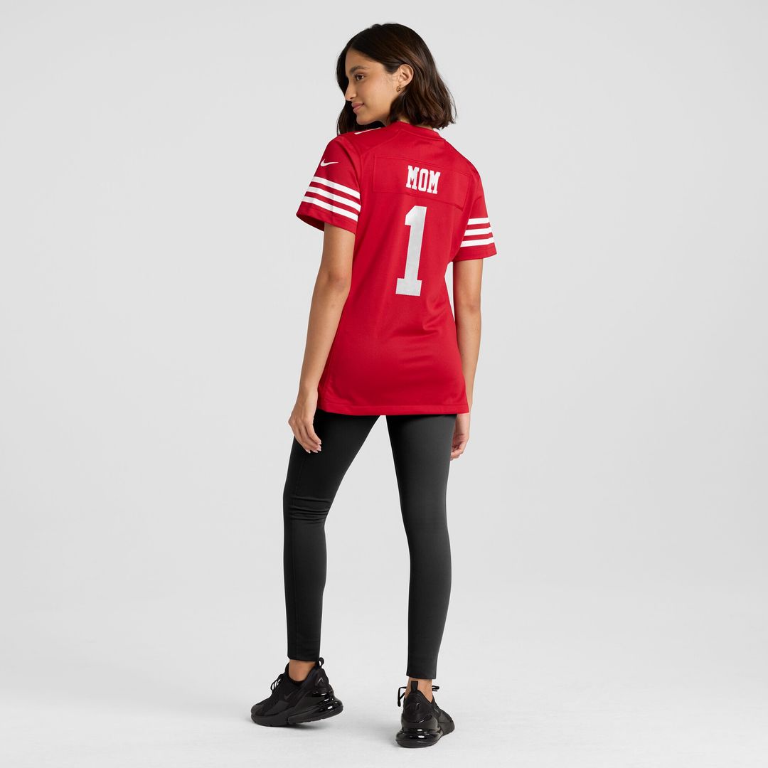 Number 1 Mom San Francisco 49ers Nike Women's Game Jersey - Scarlet