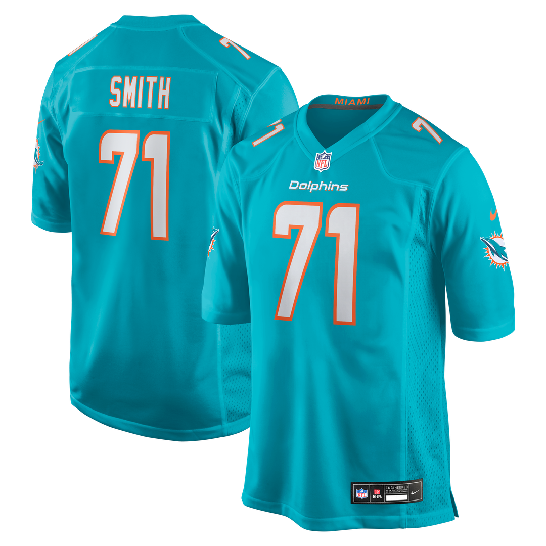 Kion Smith Miami Dolphins Nike  Game Jersey -  Aqua