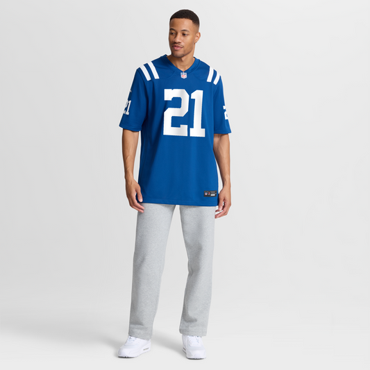 DJ Giddens Indianapolis Colts Nike Team Game Jersey -  Royal
