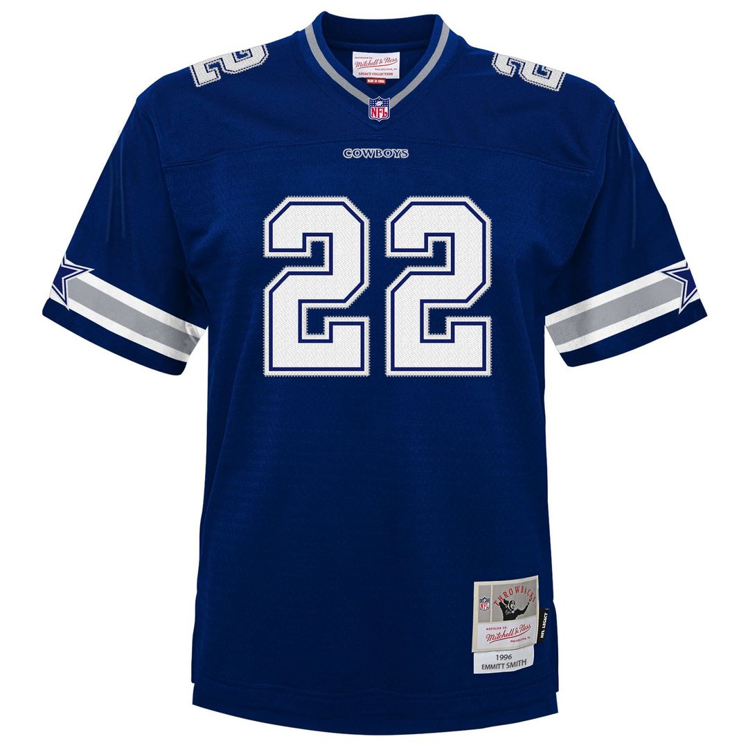 Emmitt Smith Dallas Cowboys Mitchell & Ness Youth 1994 Alternate Legacy Jersey - White