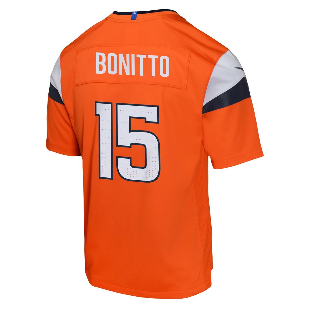 Nik Bonitto Denver Broncos Nike Youth Alternate Game Jersey - Orange