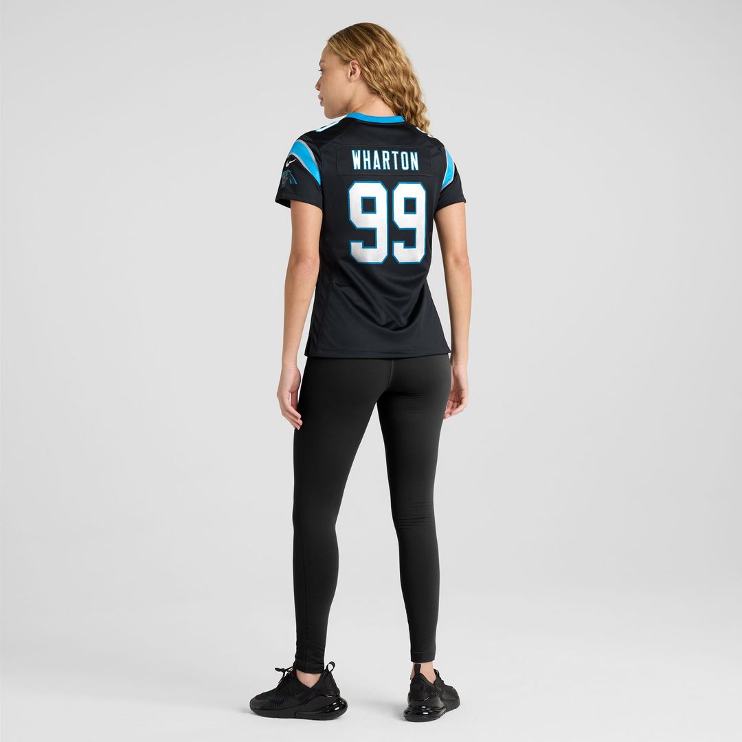 Tershawn Wharton Carolina Panthers Nike Women's Team Game Jersey -  Black