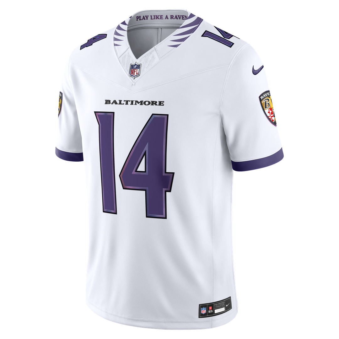 Kyle Hamilton Baltimore Ravens Nike Vapor F.U.S.E. Stitched Limited Jersey - White