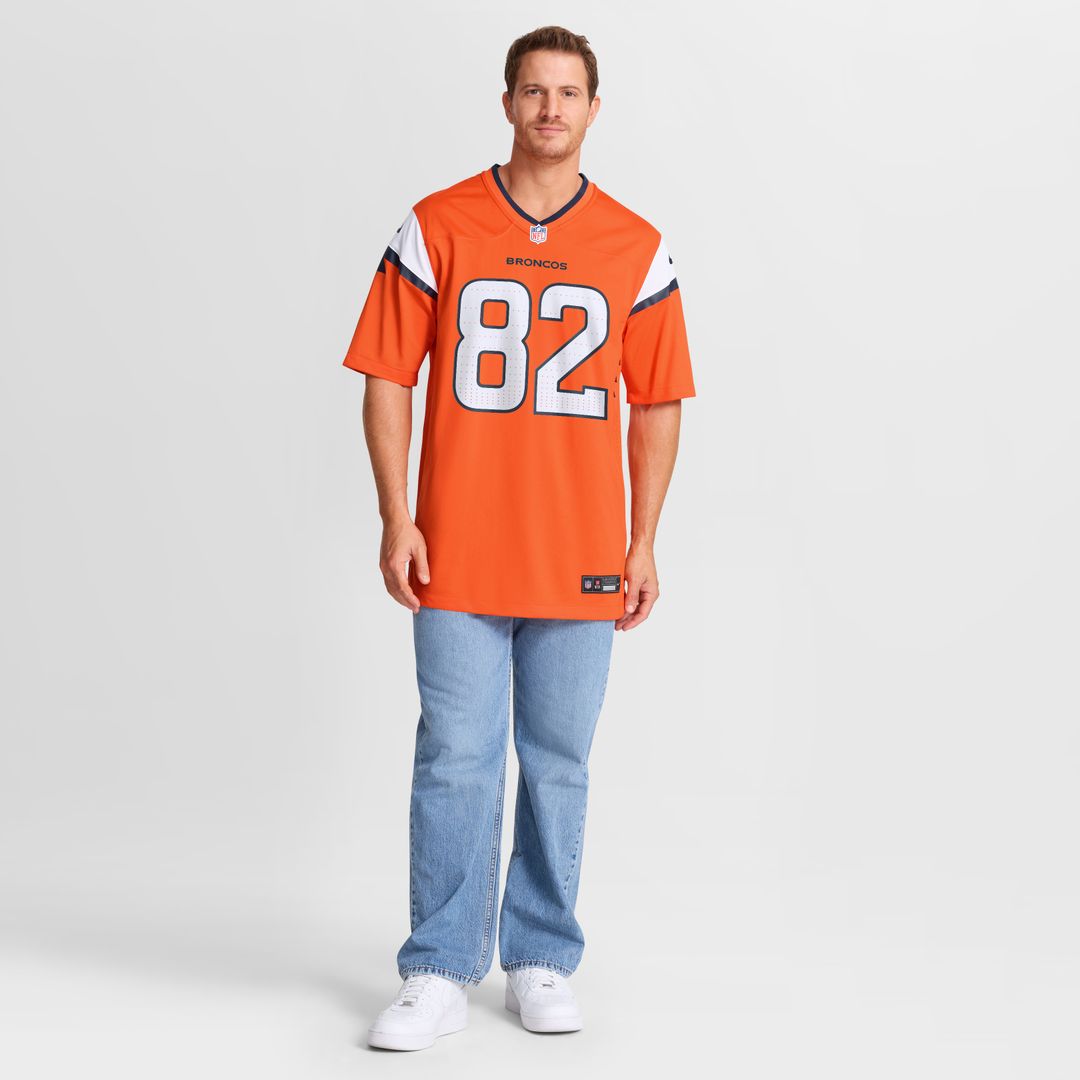 Adam Trautman Denver Broncos Nike Team Game Jersey -  Orange