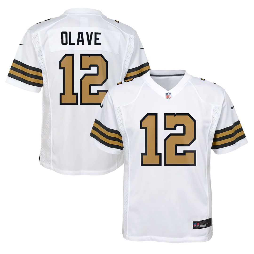 Chris Olave New Orleans Saints Nike Youth Game Jersey - Black