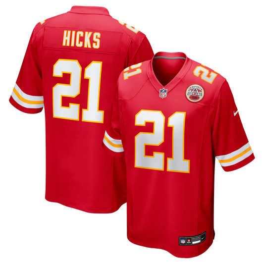 Jaden Hicks Kansas City Chiefs Nike  Game Jersey -  Red