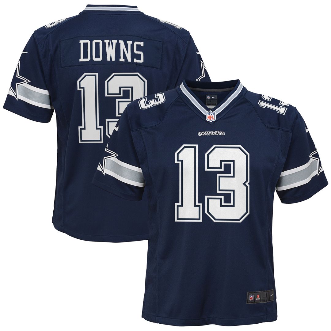 Caleb Downs Dallas Cowboys Nike Youth Team Game Jersey - Navy