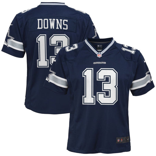 Caleb Downs Dallas Cowboys Nike Youth Team Game Jersey - Navy