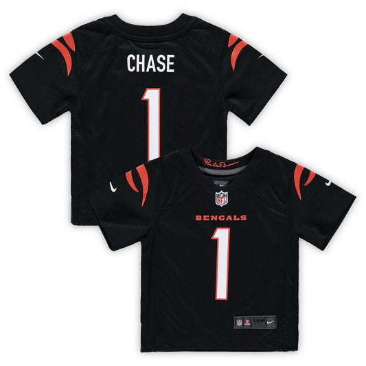 Ja'Marr Chase Cincinnati Bengals Nike Infant Team  Player Game Jersey - Black