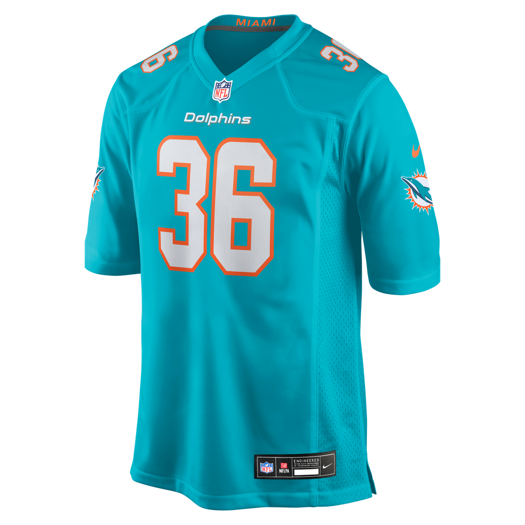 Storm Duck Miami Dolphins Nike  Game Jersey -  Aqua